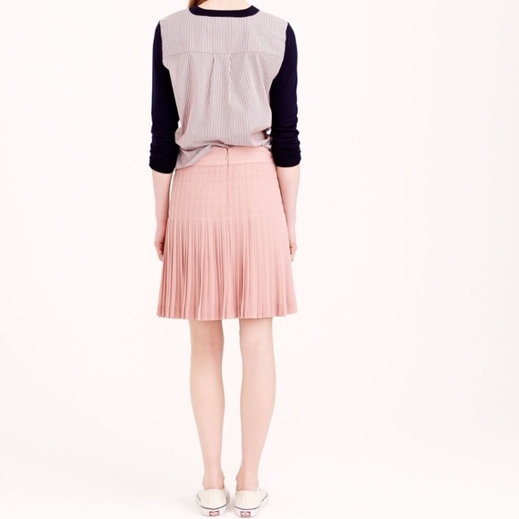 J.Crew Pleated Lattice Skirt in Navy - Picture 3 of 11